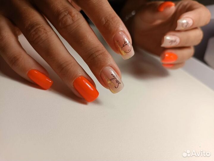 Маникюр/Покрытие гель-лак/Укрепление/Наращивание