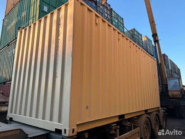Контейнер 20 футов бежевый новый