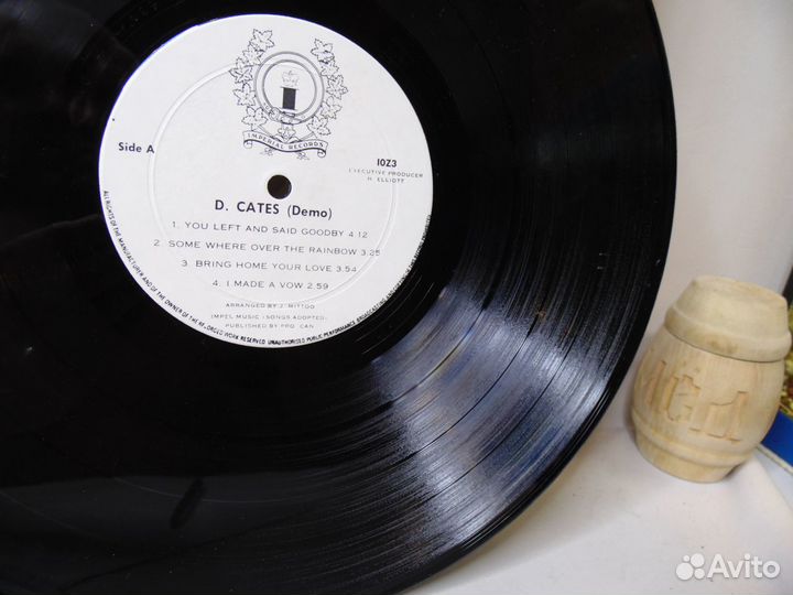 Пластинка (LP) из Англии.Demo Cates. 1