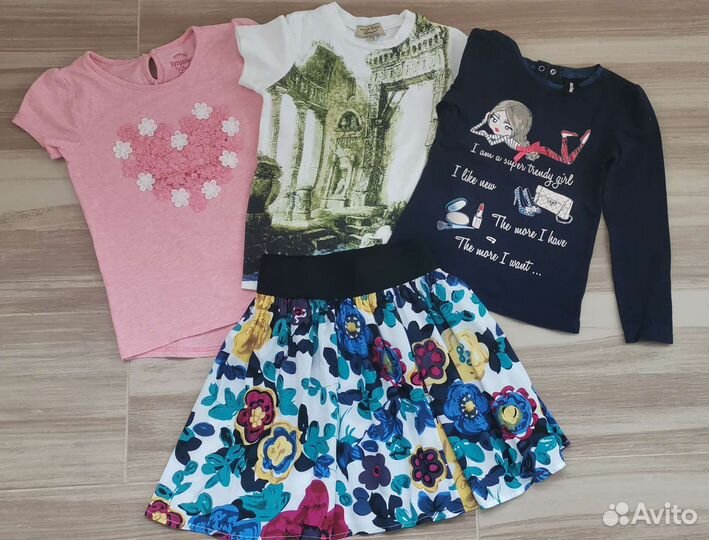 Вещи пакетом на девочку 110, 116