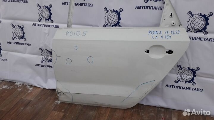 Дверь задняя левая №401 Volkswagen Polo 5 (HB) 2012