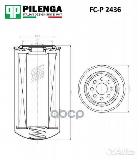 Фильтр топливный HCV cummins, renault, bobcat