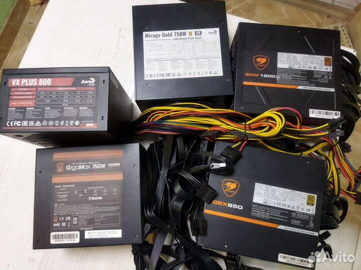 Блоки питания 750, 850 и 1200 Watt