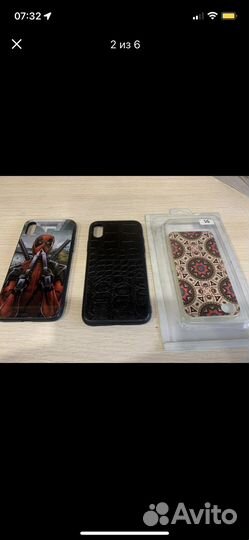 Чехол на iPhone XS новый и вкладыш для банк карт