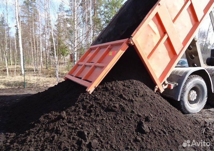 Чернозем рассыпчатый 1-15 тонн с доставкой