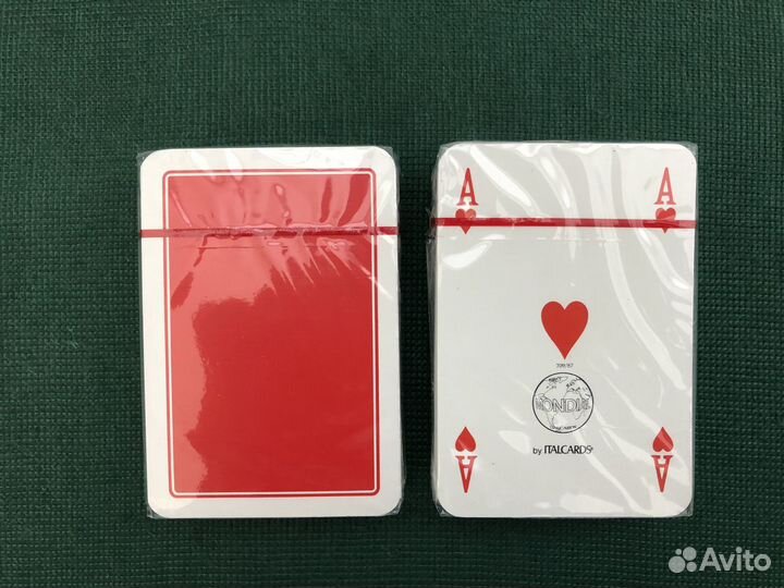 Набор игральных карт в кожаном чехле. Италия