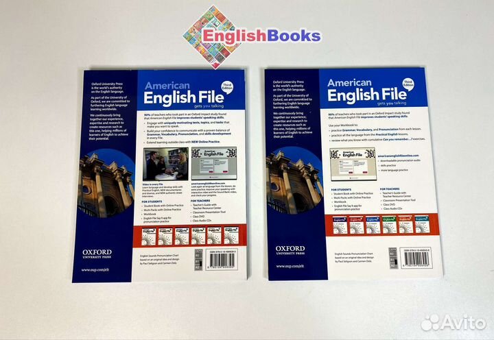 American English file 2, комплект (SB,WB,CD)