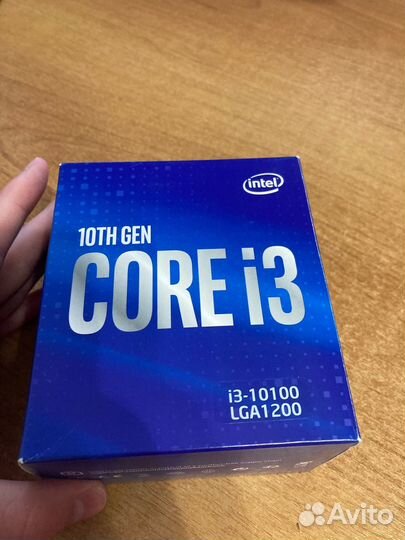 Процессор intel core i3 10100 BOX