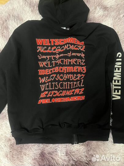 Зип худи vetements zurich