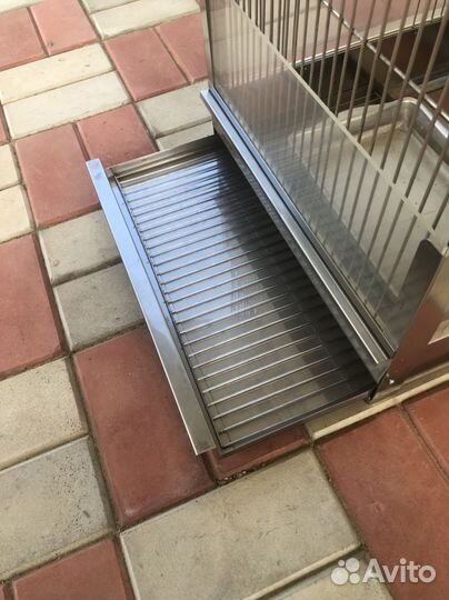 Большая клетка для птиц из нержавейки