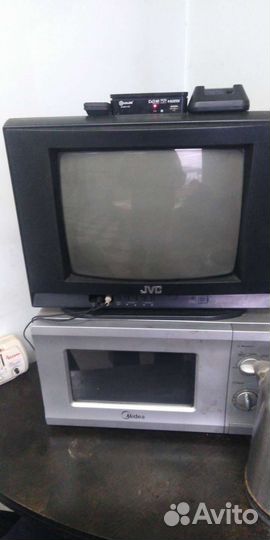 Телевизор JVC+приставка+антенна- цифра