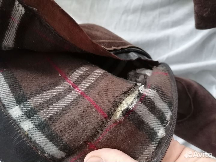 Сапожки замшевые женские