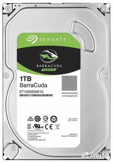 Жесткий диск Seagate barracuda compute 1TB