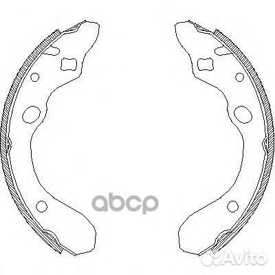 Колодки торм.бараб.200х36 4147.00 Remsa