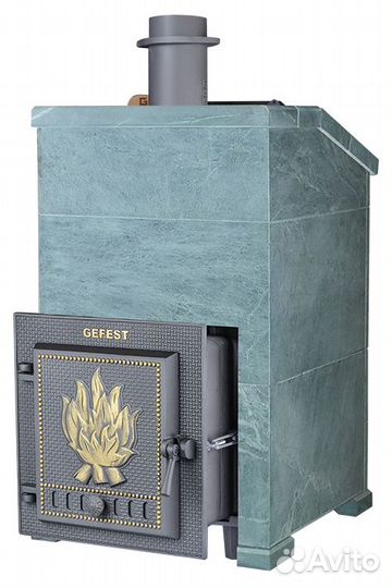 Печь для бани гефест в облицовке