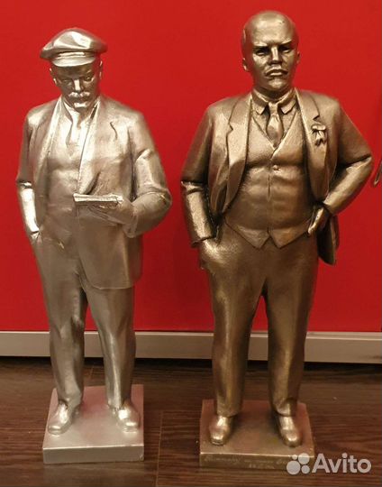 Статуэтки В.И.Ленин.(силумин)