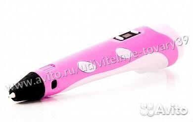 3D ручка MyRiwell RP-100B LCD, розовая