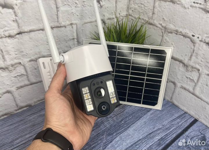 Камера видеонаблюдения 4G с солнечной батареей арт