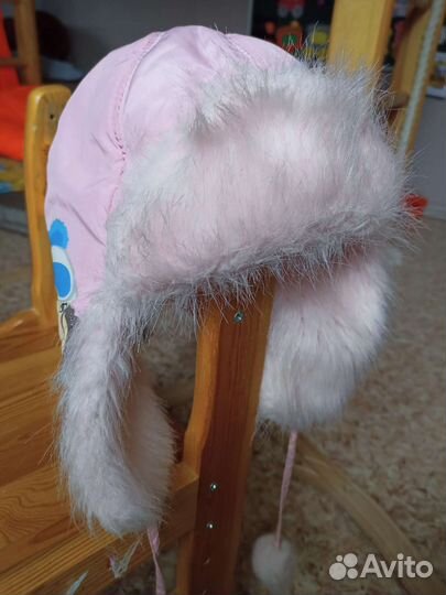 Шапка ушанка для девочки