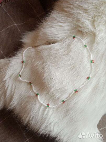 Чокер с вишенками