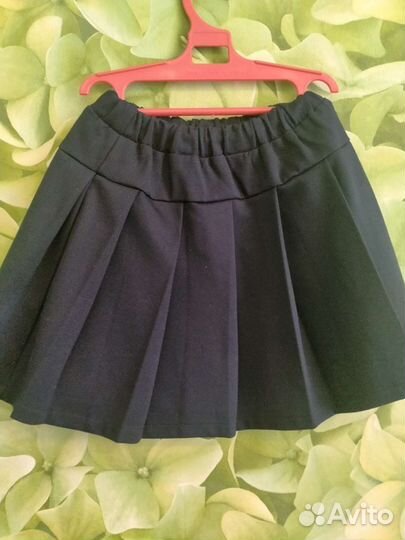 Жилетка школьная с юбкой и галстуком