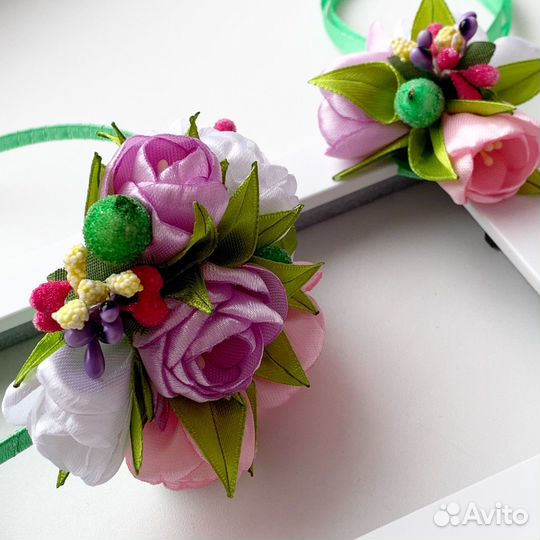 Набор ободочек + повязочка на ручку