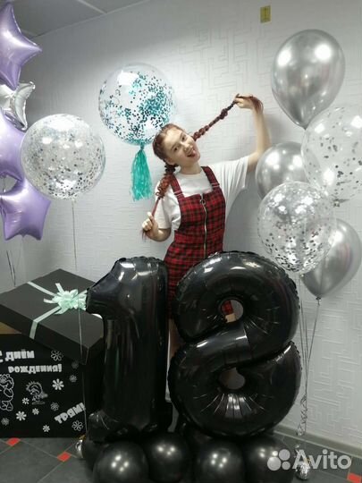 Воздушные шары цифры