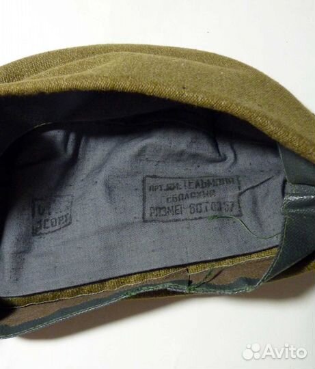 Пилотка х/б солдатская со звездой размер 60 СССР