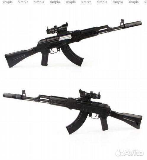 Орбизный автомат с прицелом, стреляющий пулями орб