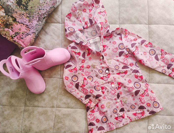 Сапоги резиновые crocs с9 26рр в подарок дождевик