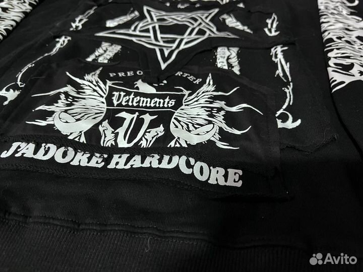 Худи vetemens hardcore