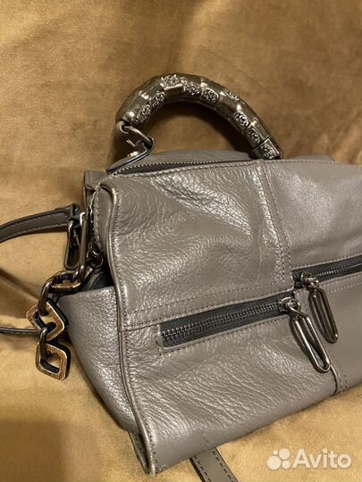 Сумка натуральная кожа бежевая