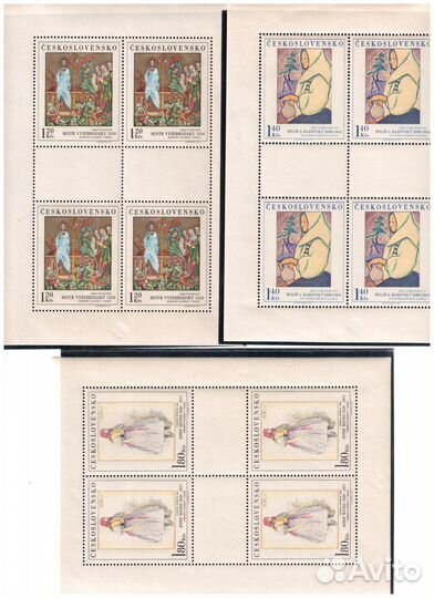 Почтовые марки Чехословакии 1970/1985