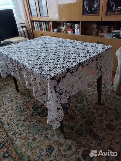 Скатерть вязаная ручной работы СССР