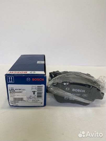 Колодки передние 0986424597