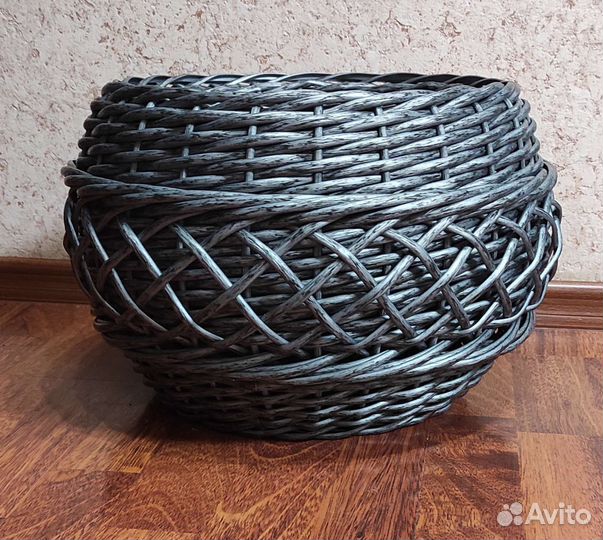 Кашпо напольное ротанг 12 л