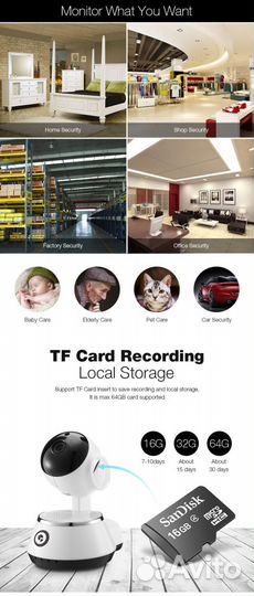 IP камера Digoo BB-M1 Wi-Fi видеоняня, видеонабл