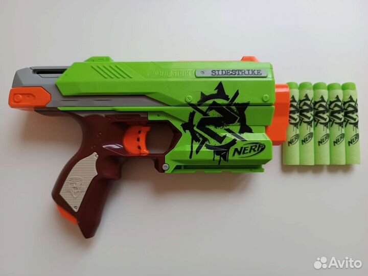 Nerf Zombie Strike Sidestrike (с патронами)