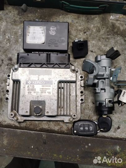 Блок управления двигателем эбу рио 3 солярис 1