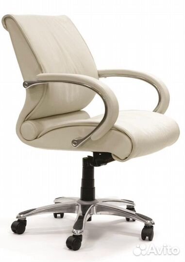 Кожаное кресло Chairman 444 White