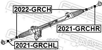 2021grchr наконечник рулевой тяги правый RHT M