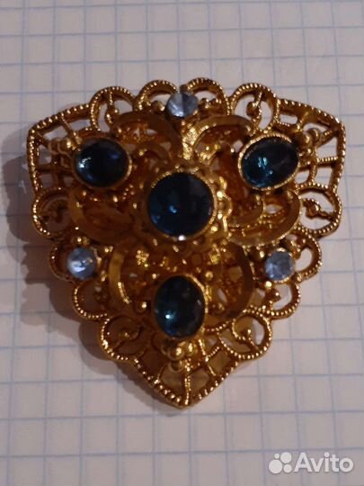Брошь Чехия,винтаж.Состояние