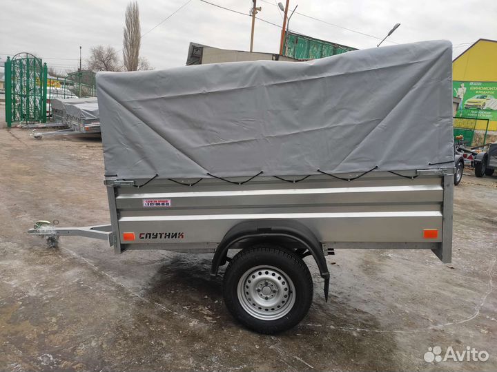 Прицеп Спутник Эксперт Zn 2213/48, тент 700 мм