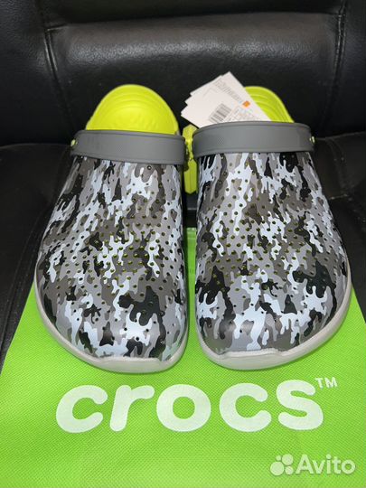 Сабо мужские Crocs лайтрайд камуфляж 43,44