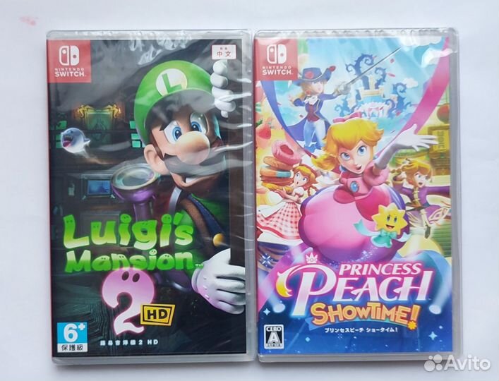 Luigis mansion 2 hd и Princess Peach showtime