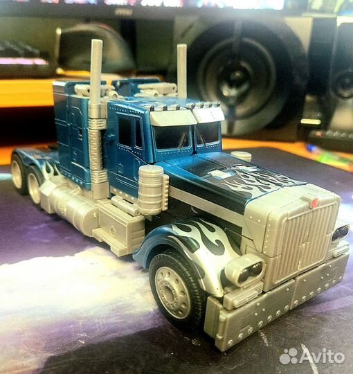 Transformers Movie Optimus Prime Leader 2007 Blue