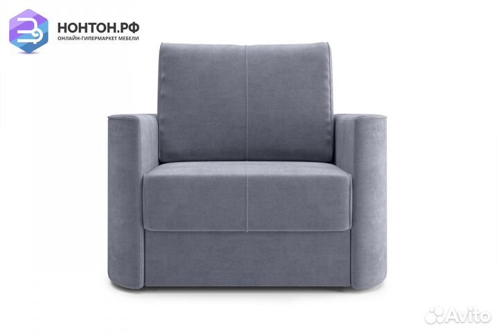 Кресло еврокнижка Колибри темно-серое