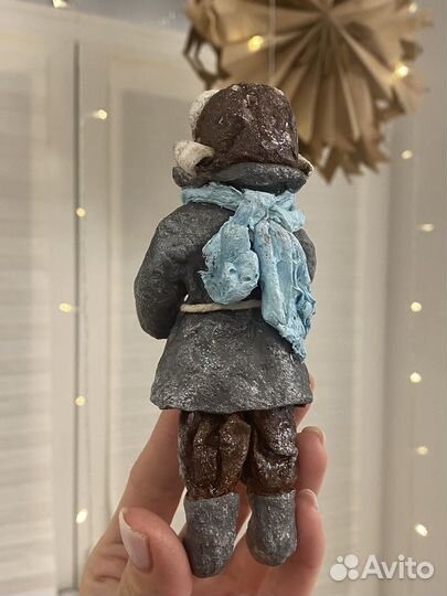 Ватная ёлочная игрушка 