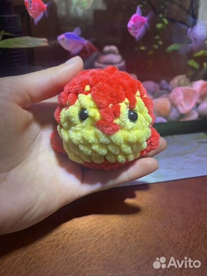 Плюшевая птичка