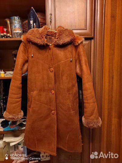 Дубленка натуральная женская 48 50 размер